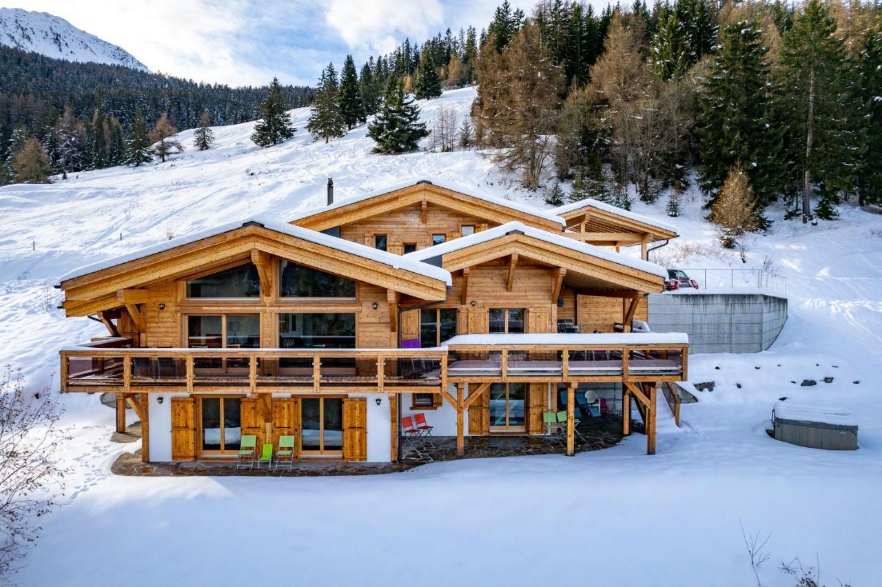 Chalet Flocon De Neige - Jacuzzi - Sauna Ла Цумаз Екстериор снимка