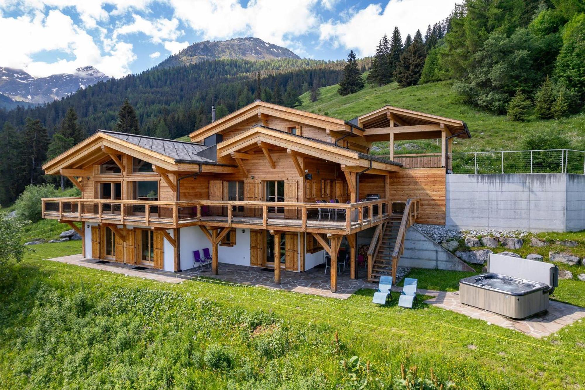 Chalet Flocon De Neige - Jacuzzi - Sauna Ла Цумаз Екстериор снимка