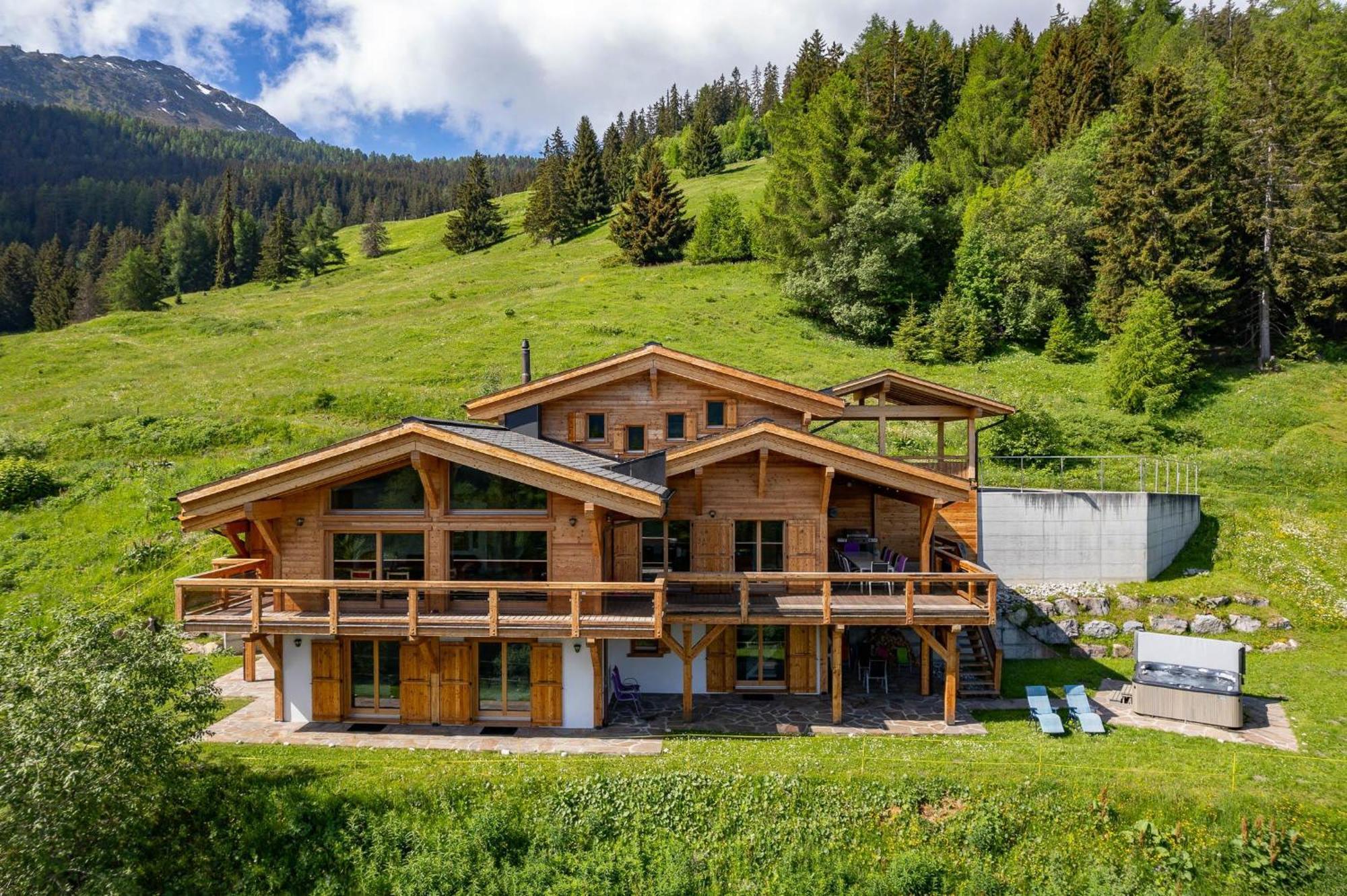 Chalet Flocon De Neige - Jacuzzi - Sauna Ла Цумаз Екстериор снимка