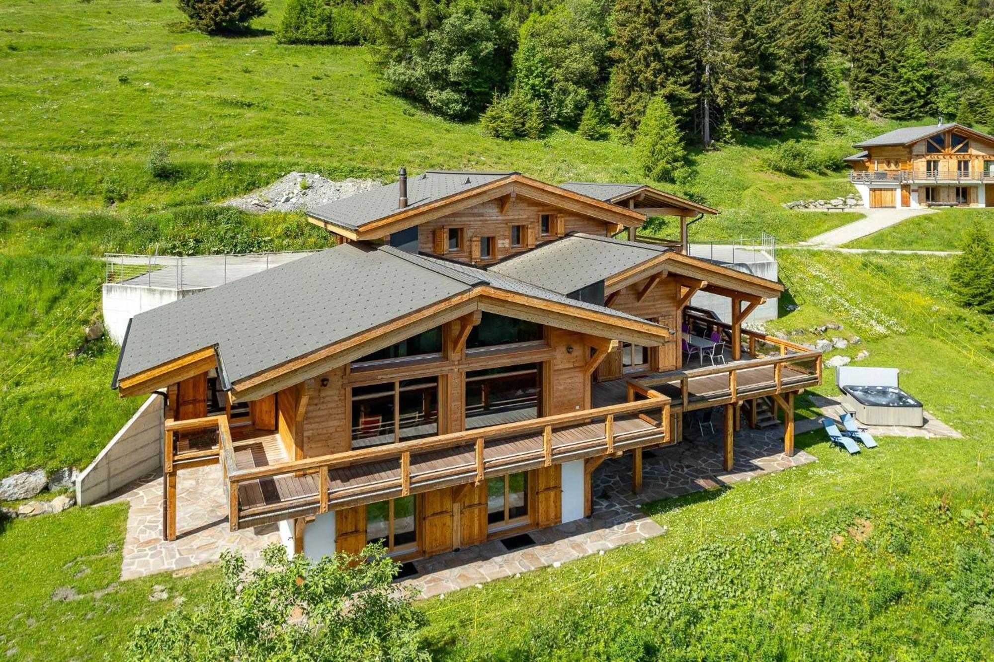 Chalet Flocon De Neige - Jacuzzi - Sauna Ла Цумаз Екстериор снимка